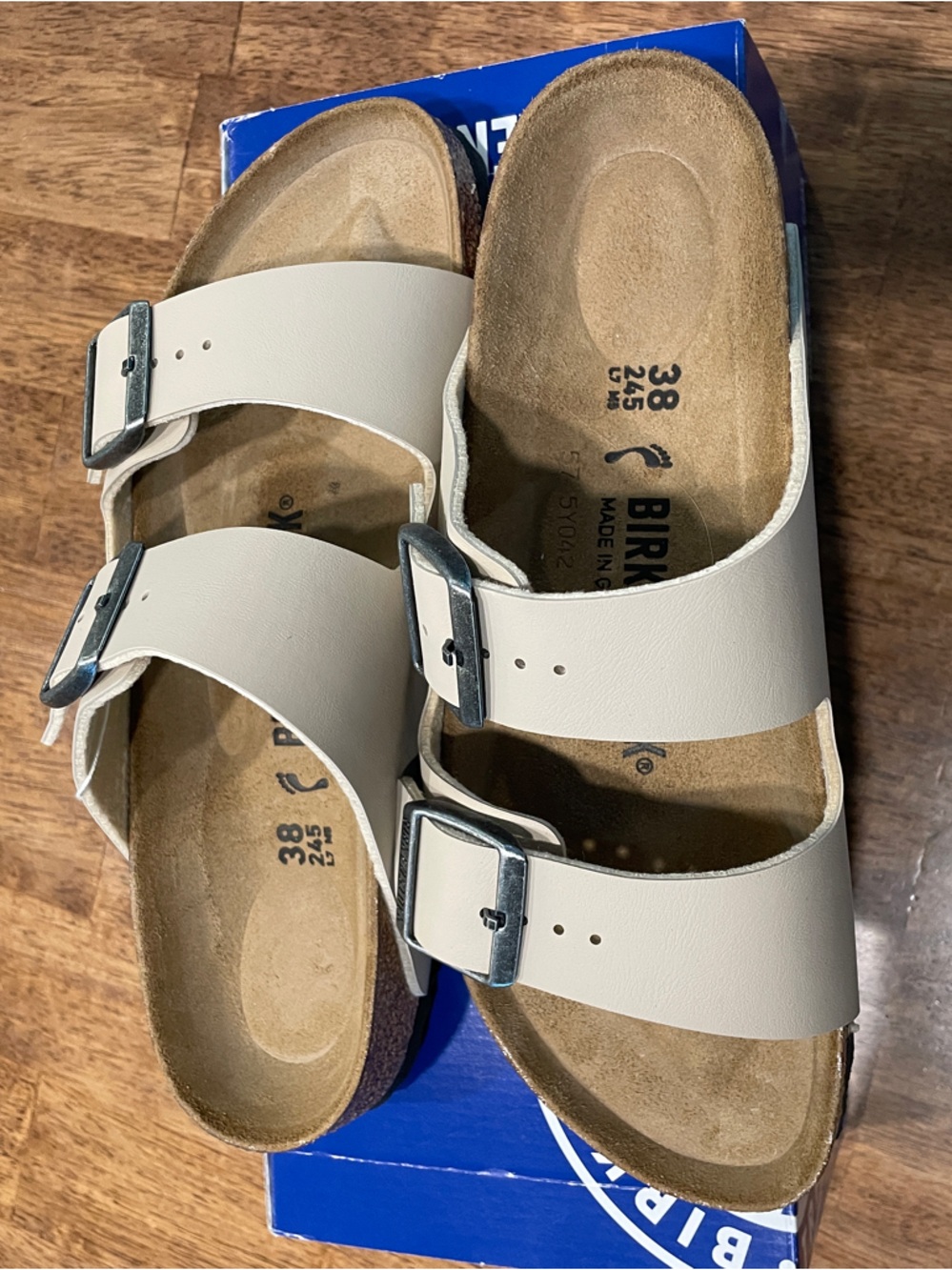Birkenstock Arizona BS Sandcastle Brown Two-Strap Sandal